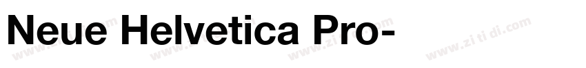 Neue Helvetica Pro字体转换